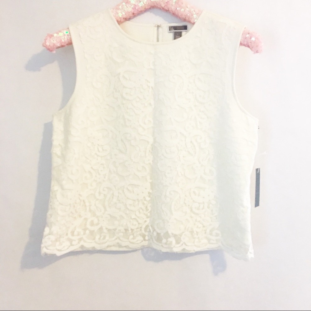 Chelsea 28 | Lace Front Ivory Tank